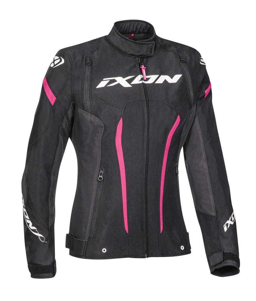 Giubbotto Femminile Ixon Striker Nero/Anthracite/Fucsia Ce Impermeabile