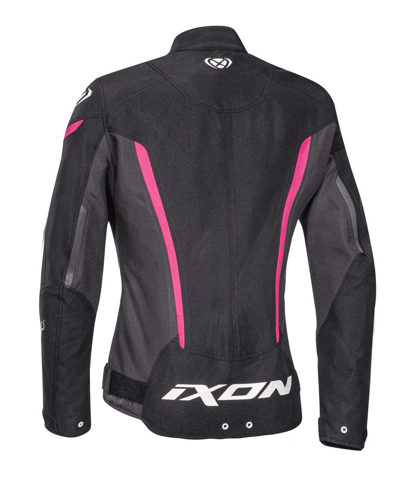 Giubbotto Femminile Ixon Striker Nero/Anthracite/Fucsia Ce Impermeabile