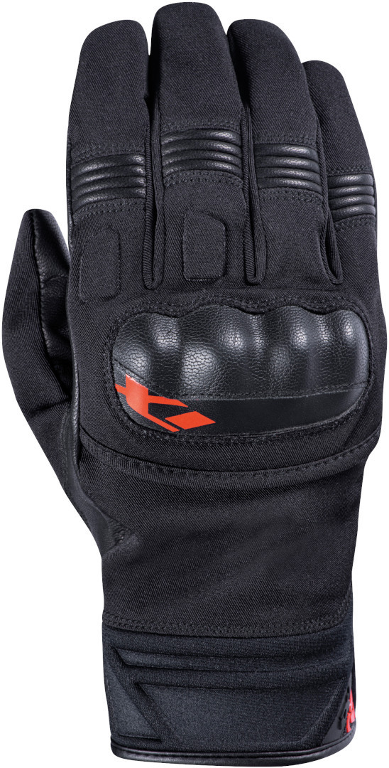 Guanti Ixon Ms Picco Nero/Rosso Con Protezioni Certificate Impermeabile