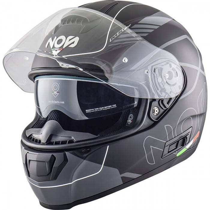 Casco Integrale Nos NS-6 Cayman Matt Con Occhialino Interno