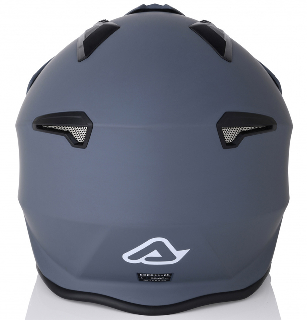 Casco Acerbis Jet Modello Aria Grigio Opaco Con Occhialino Parasole E Frontino Regolabile