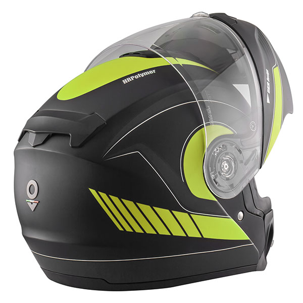 MODULAR HELMET NOS NS-8 GAZE FLUOR YELLOW MATT NEW MODEL PINLOCK INCLUDED