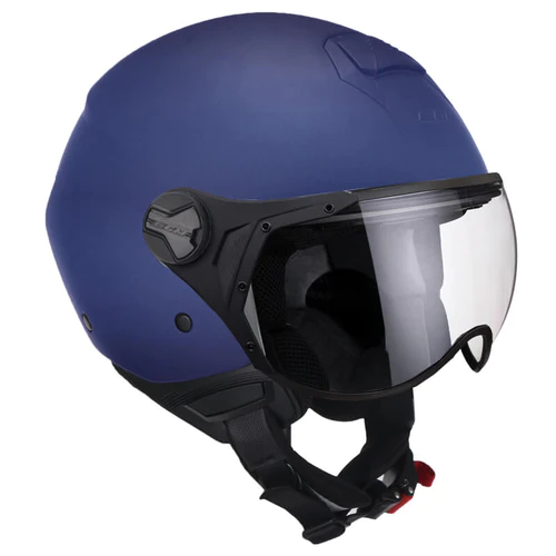 Casco Cgm 107A FLORENCE MONO Blu satinato Visiera sagomata