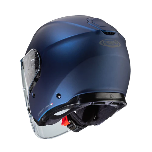 CABERG JET HELMET FLYON NEW MATT BLUE YAMA MODEL IN COMPOSITE FIBER