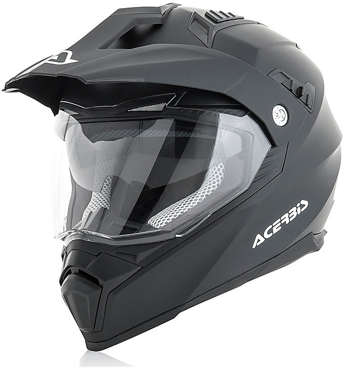 Casco Integrale Acerbis Flip FS-606 Stile Touring Nero Opaco