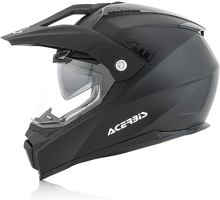 Casco Integrale Acerbis Flip FS-606 Stile Touring Nero Opaco