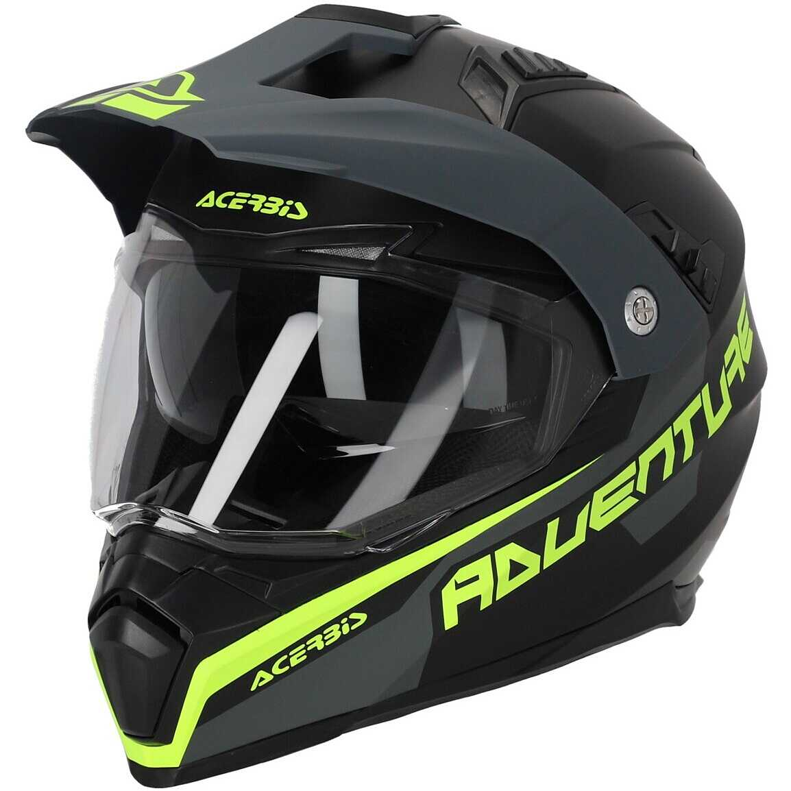 Casco Integrale Acerbis Flip FS-606 Stile Touring Nero/Grigio