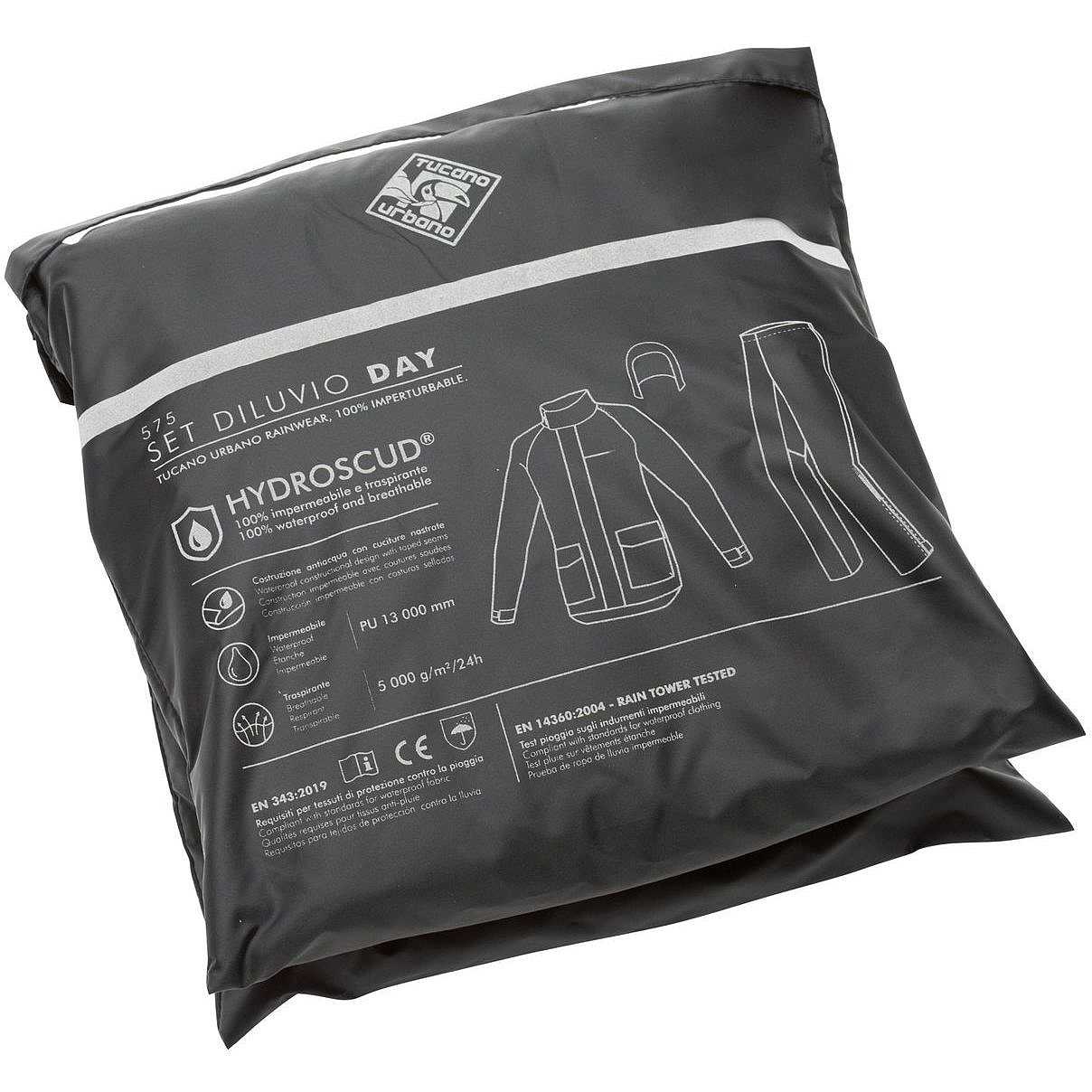 Set Antipioggia Tucano Urbano Set Diluvio Day Giacca e Pantalone Hydroscud