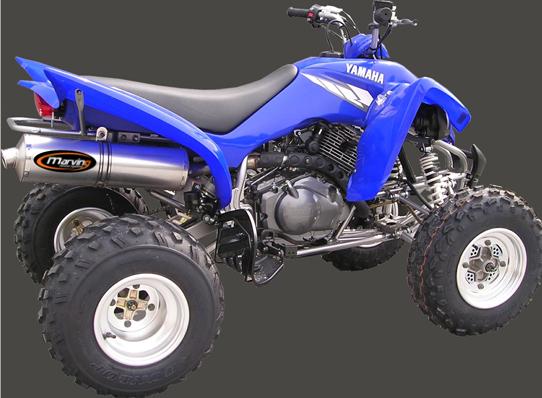 Scarico Marving YFM 350R WARRIOR Atv Line Silenziatore Ovale Omologato