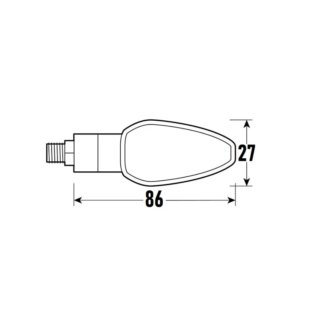 Coppia Indicatori Direzione Goccia - 12V LED 1