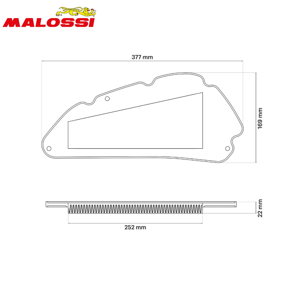 Filtro Aria Sportivo Malossi MHR Honda SH 125/150 2020-2026 2