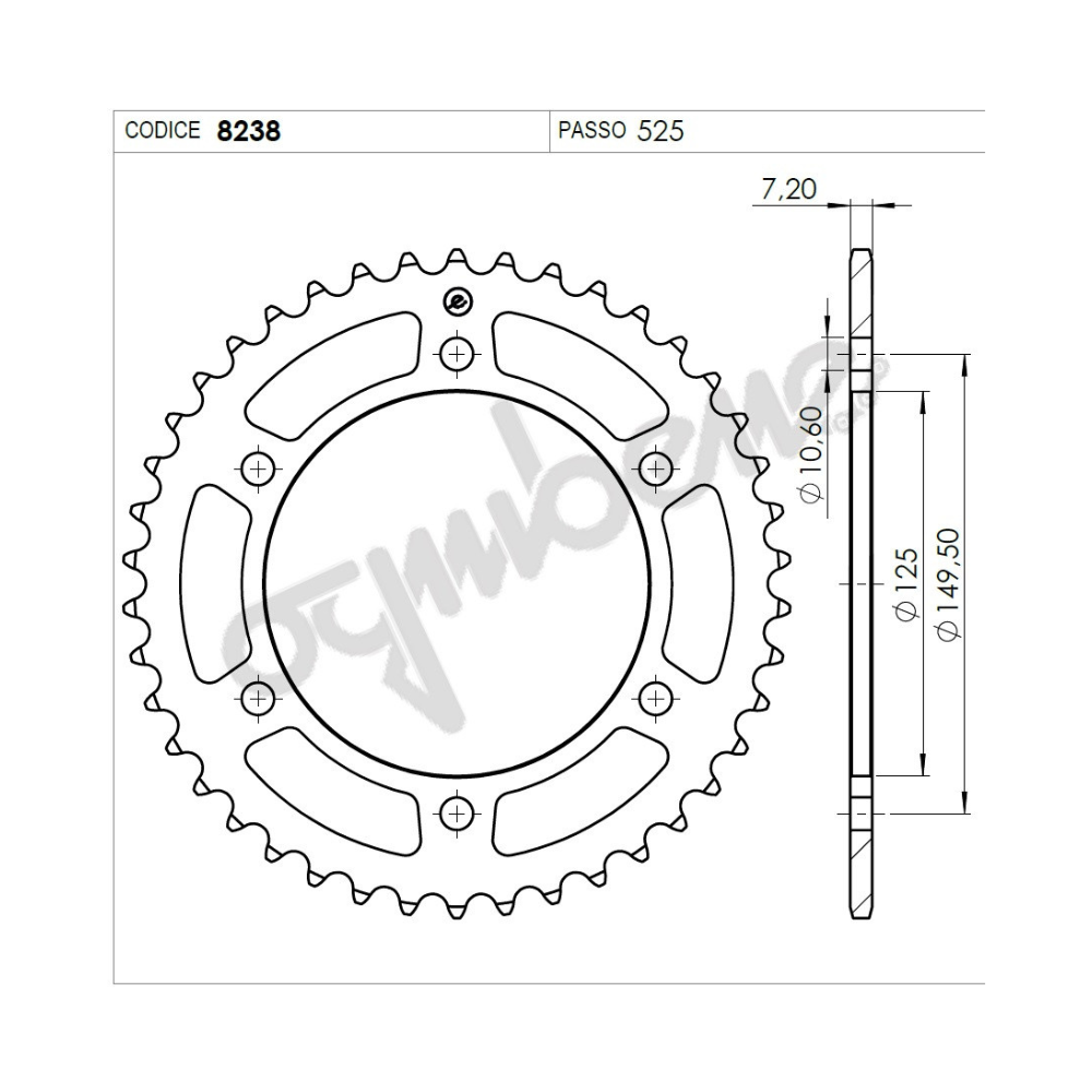 Kit Trasmissione Catena DID Benelli TRK 502 X 2