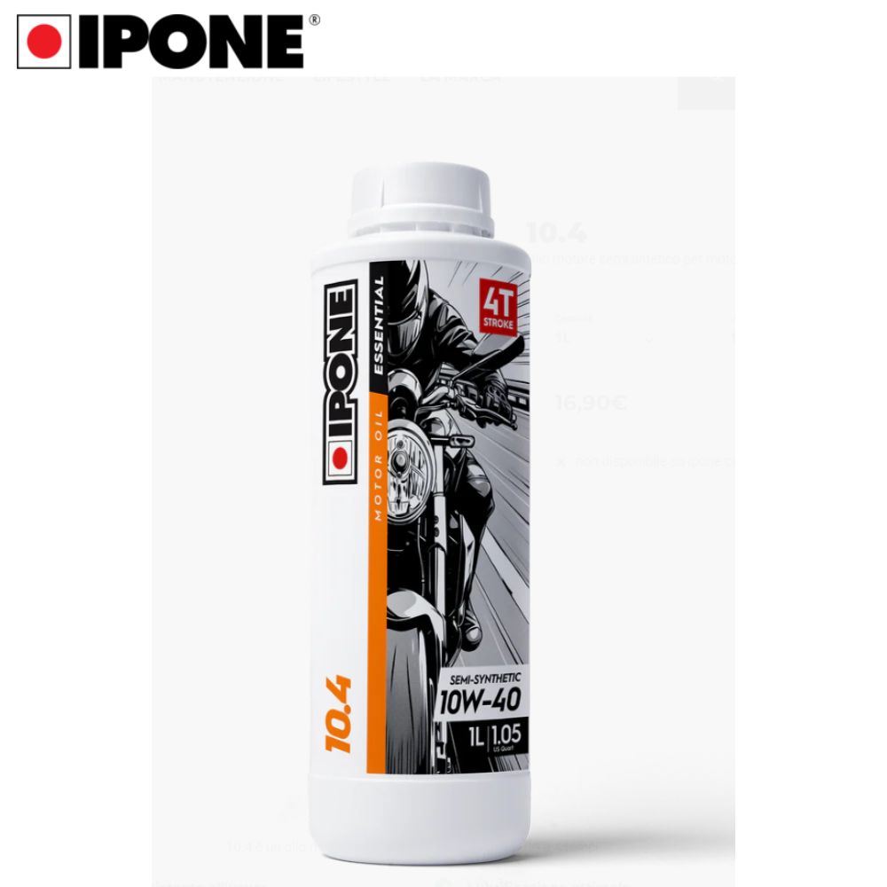 Olio Motore Ipone 10.4 10W40 Semi-Sintetico 4T (1L)