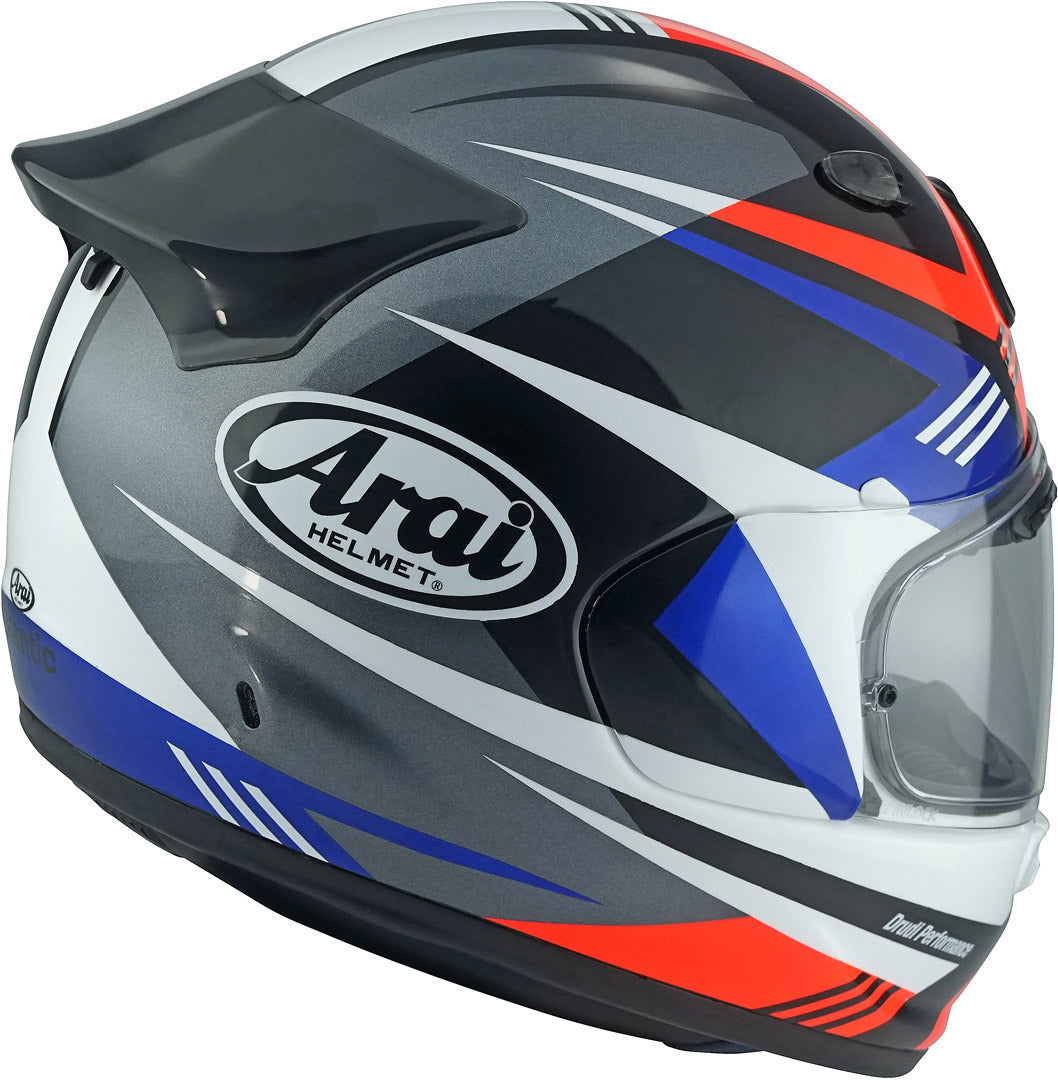 ARAI QUANTIC MARK Rosso Blu Bianco Lucido