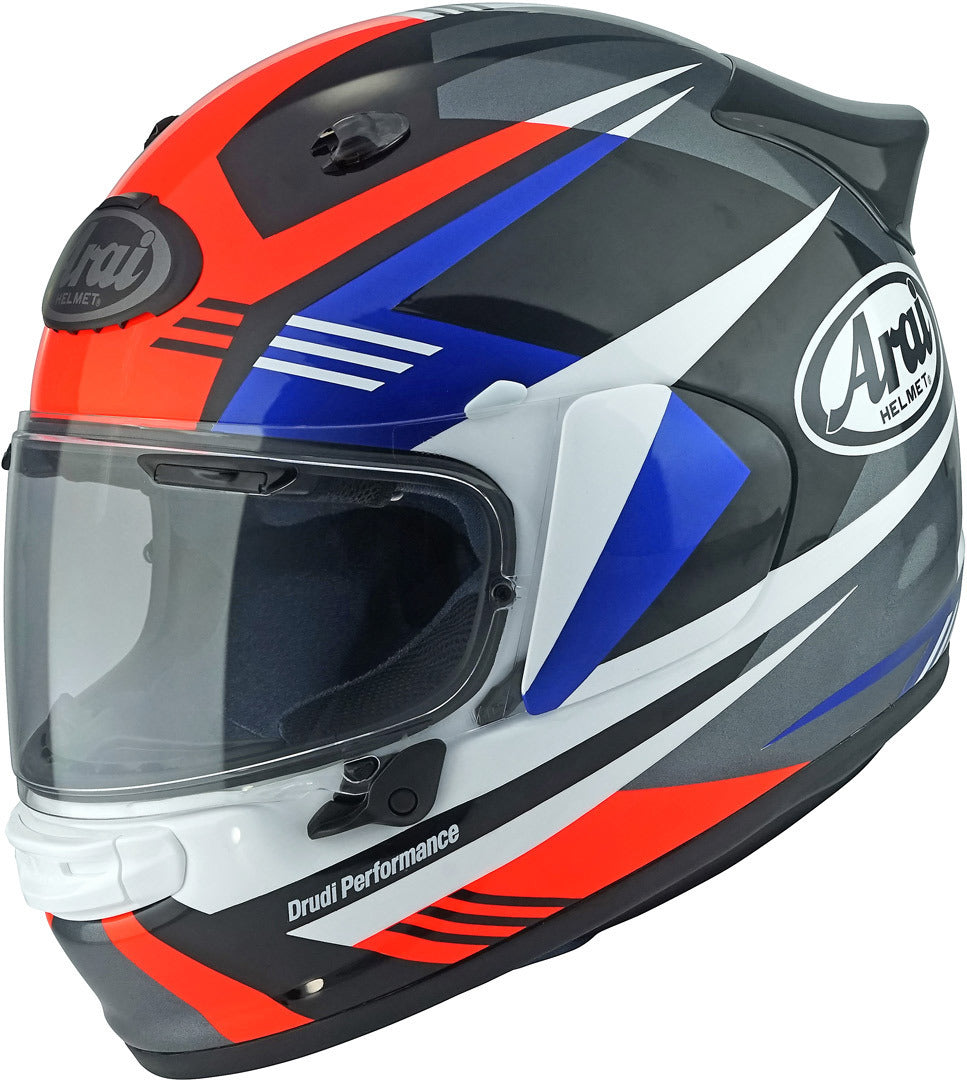 ARAI QUANTIC MARK Rosso Blu Bianco Lucido