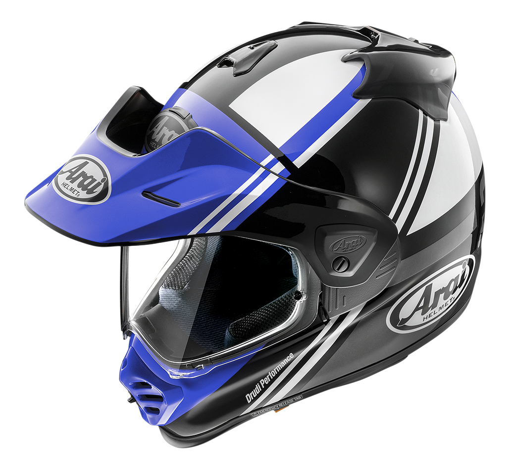ARAI TOUR-X 5 Cosmic Blue Nero Lucido Bianco Blu