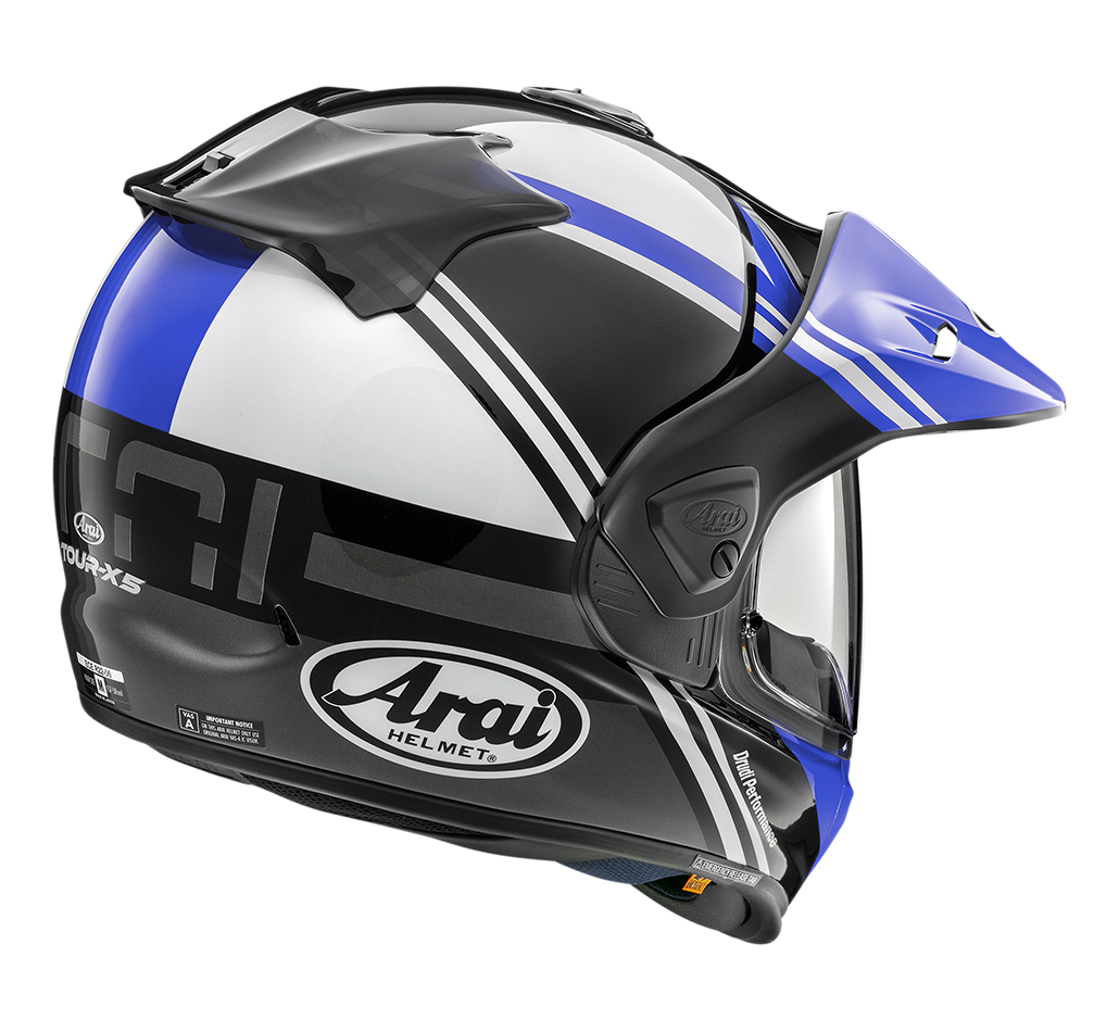 ARAI TOUR-X 5 Cosmic Blue Nero Lucido Bianco Blu