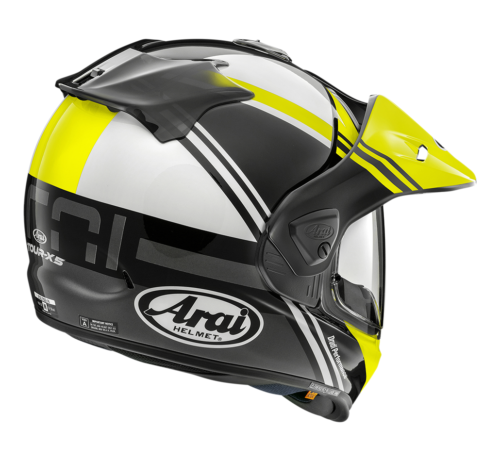 ARAI TOUR-X 5 Cosmic Fluor Yellow Nero Lucido Bianco Giallo Fluo