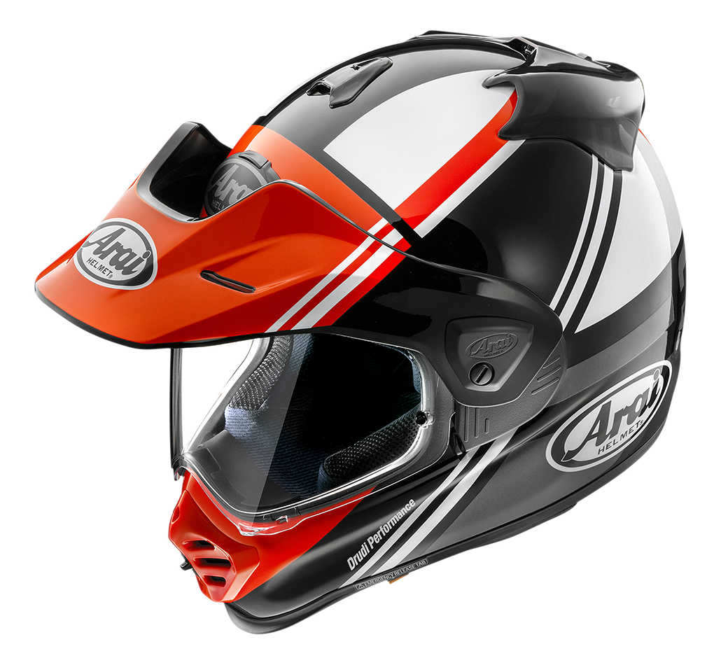 ARAI TOUR-X 5 Cosmic Red Nero Lucido Bianco Rosso