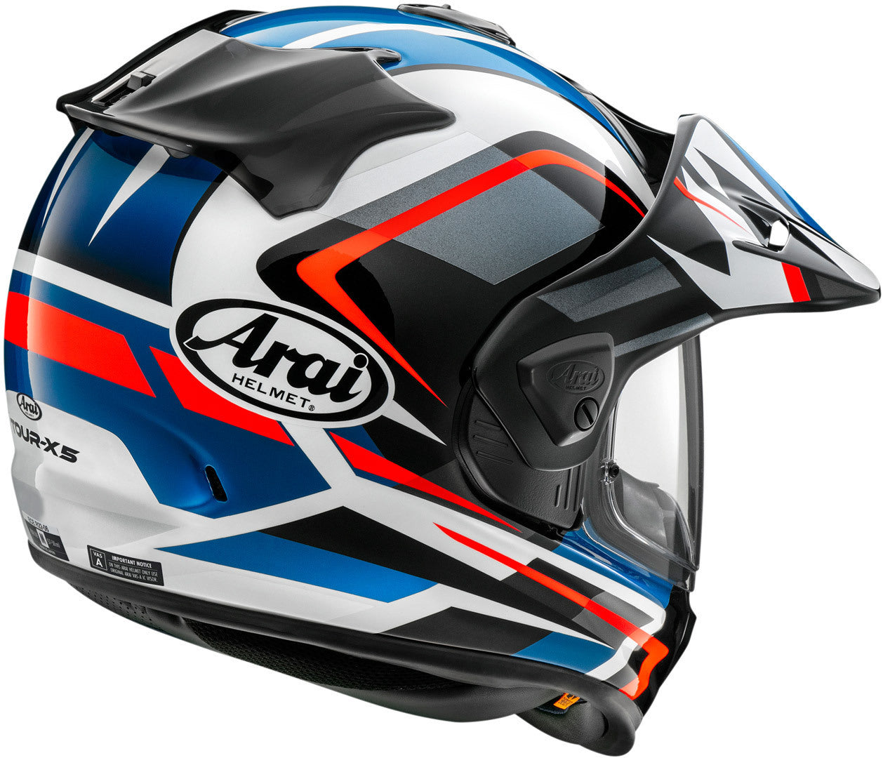 ARAI TOUR-X 5 Discovery Blue Bianco Nero Rosso