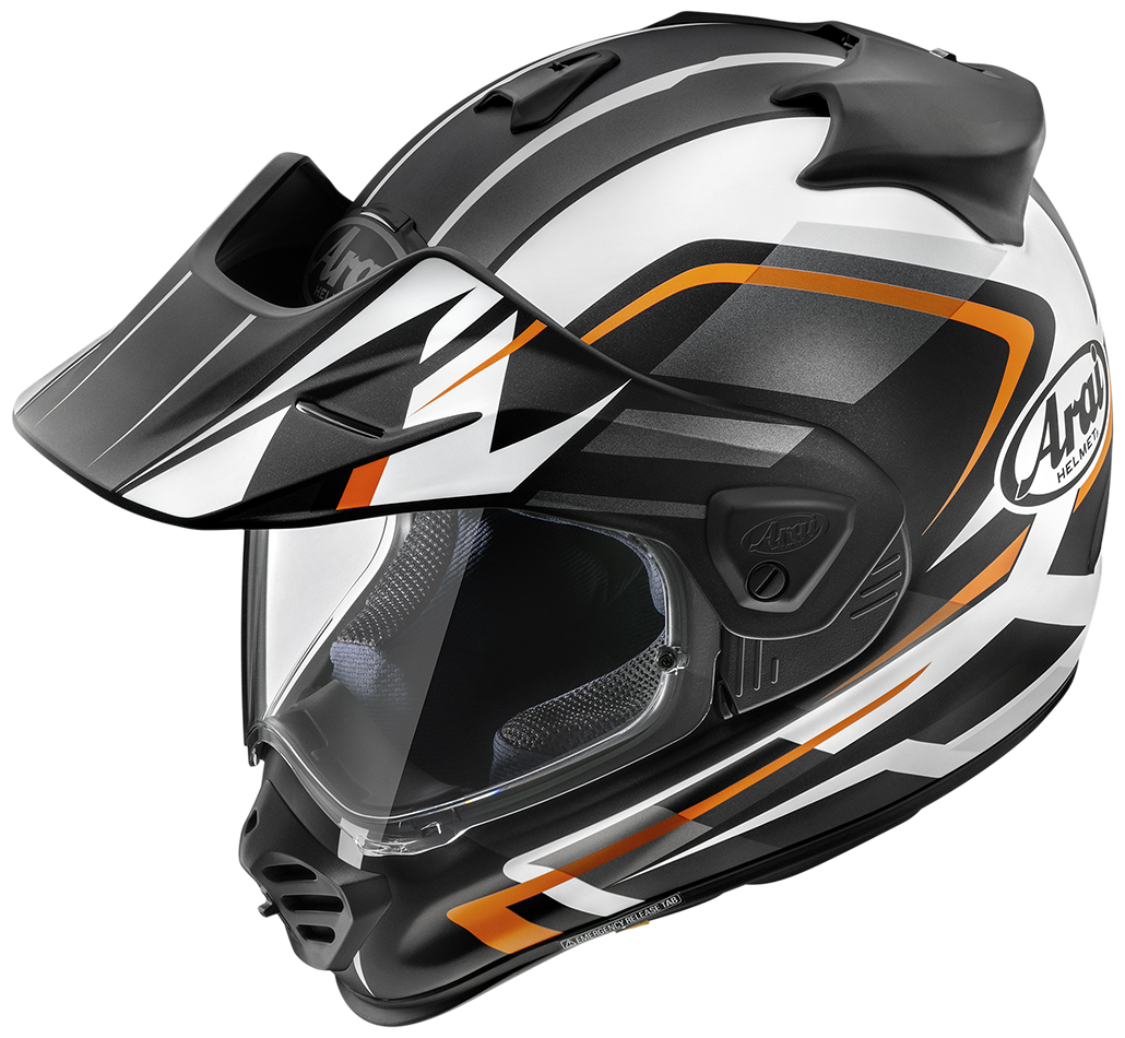 ARAI TOUR-X 5 Discovery Orange Nero Opaco Bianco Arancio