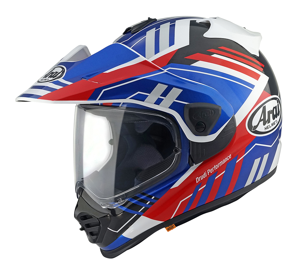 ARAI TOUR-X 5 Trail Blue Bianco Lucido Nero Rosso Blu