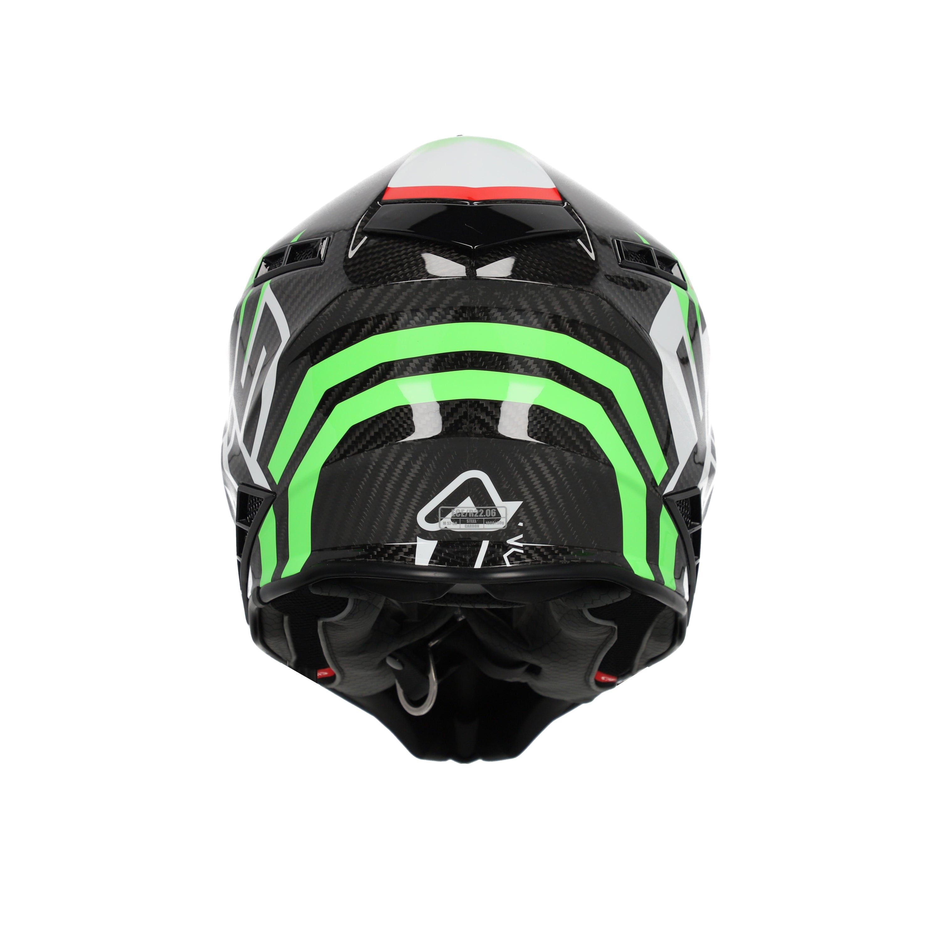 Acerbis STEEL CARBON Verde Rosso