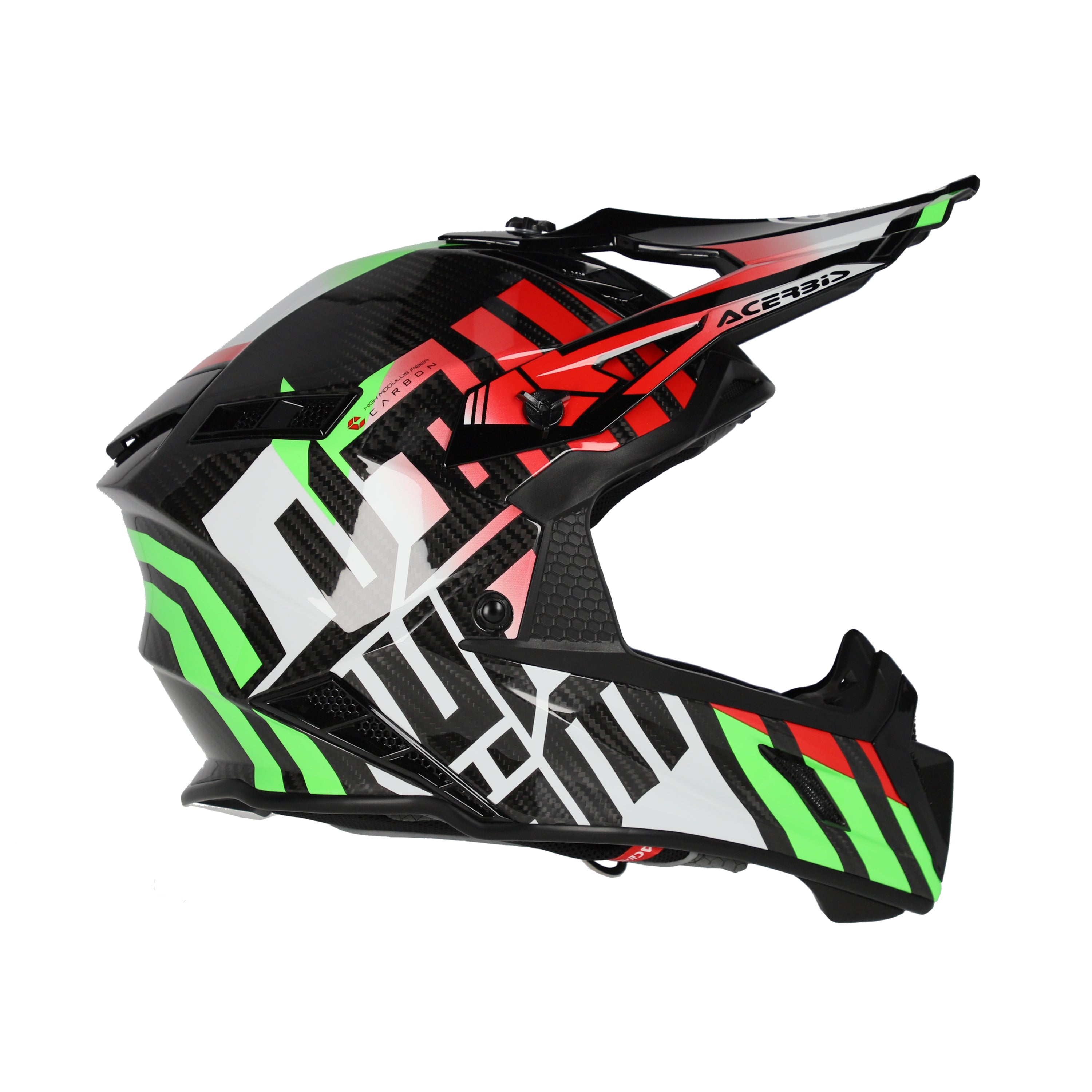 Acerbis STEEL CARBON Verde Rosso