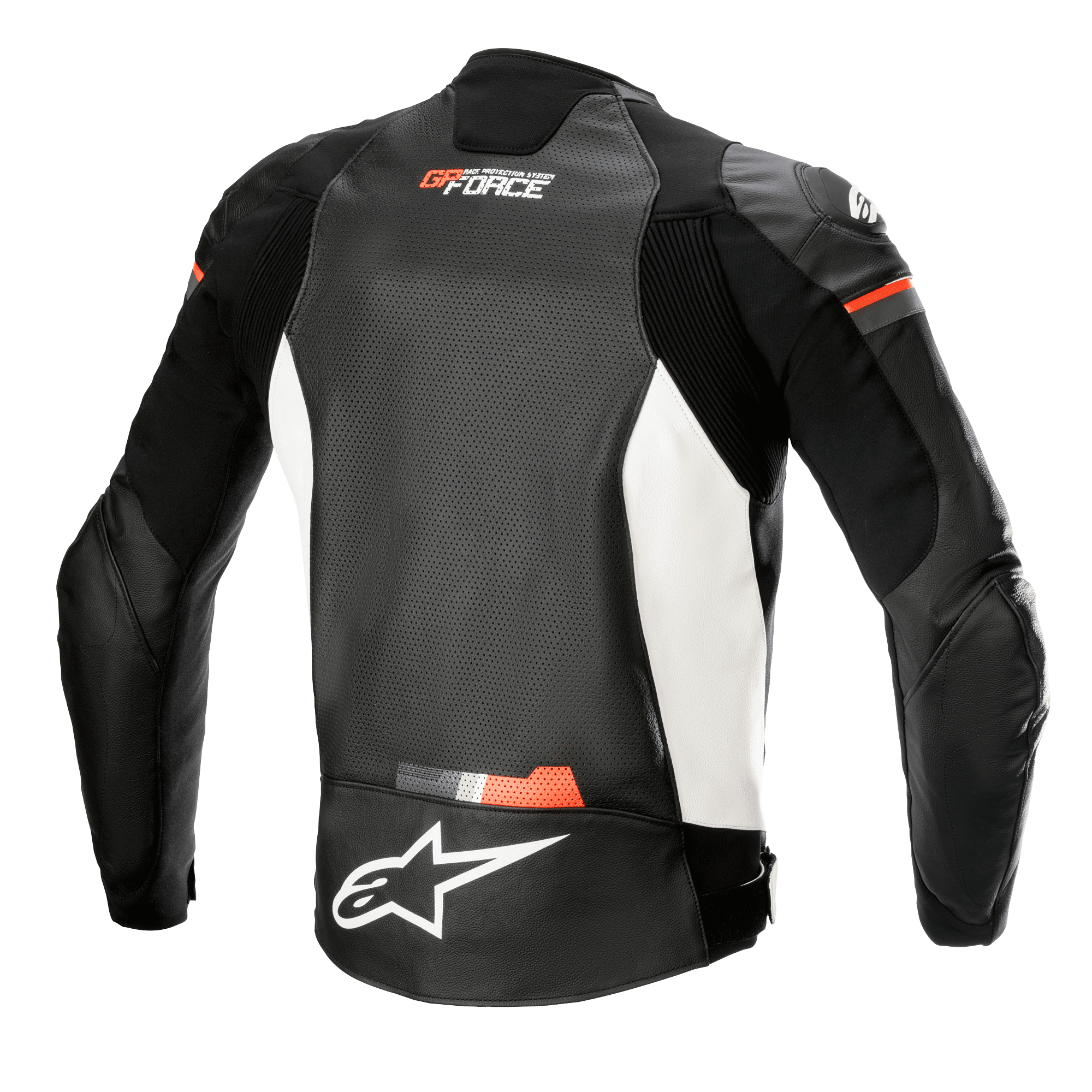 Alpinestars GP FORCE AIRFLOW Nero Bianco Rosso Fluo In Pelle