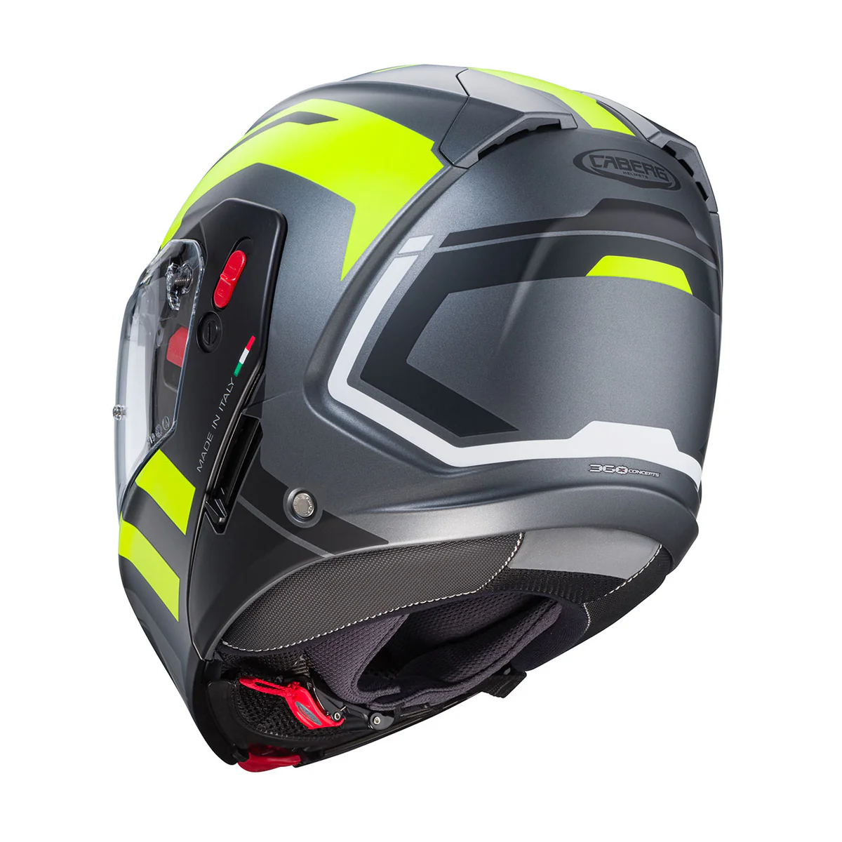 Caberg Horus X Road Nero Antracite Giallo Fluo