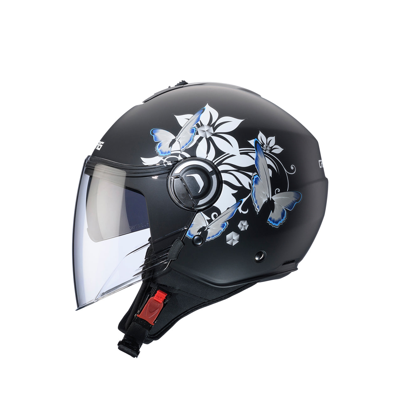 Casco Moto Jet Caberg Riviera V4 X MIA Nero Opaco Bianco Grigio Azzurro