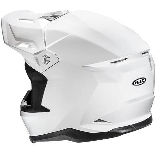 Casco Integrale Motocross HJC C50 Pearl White Bianco Perla