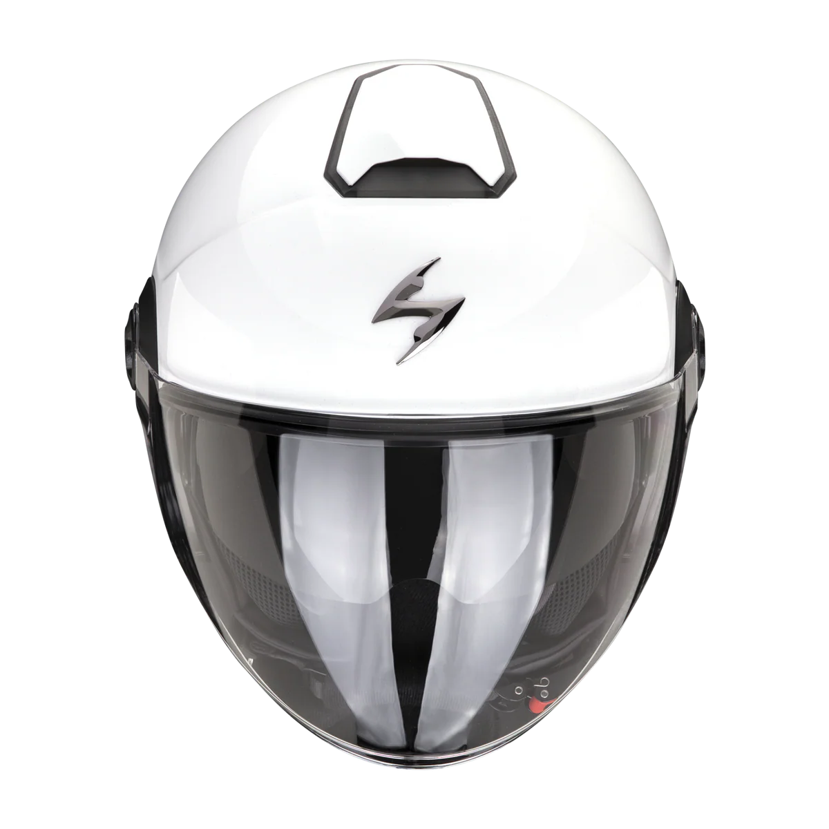Casco Jet Scorpion Exo-City 2 Solid Bianco Lucido ECE 22-06 Visiera Lunga e Parasole