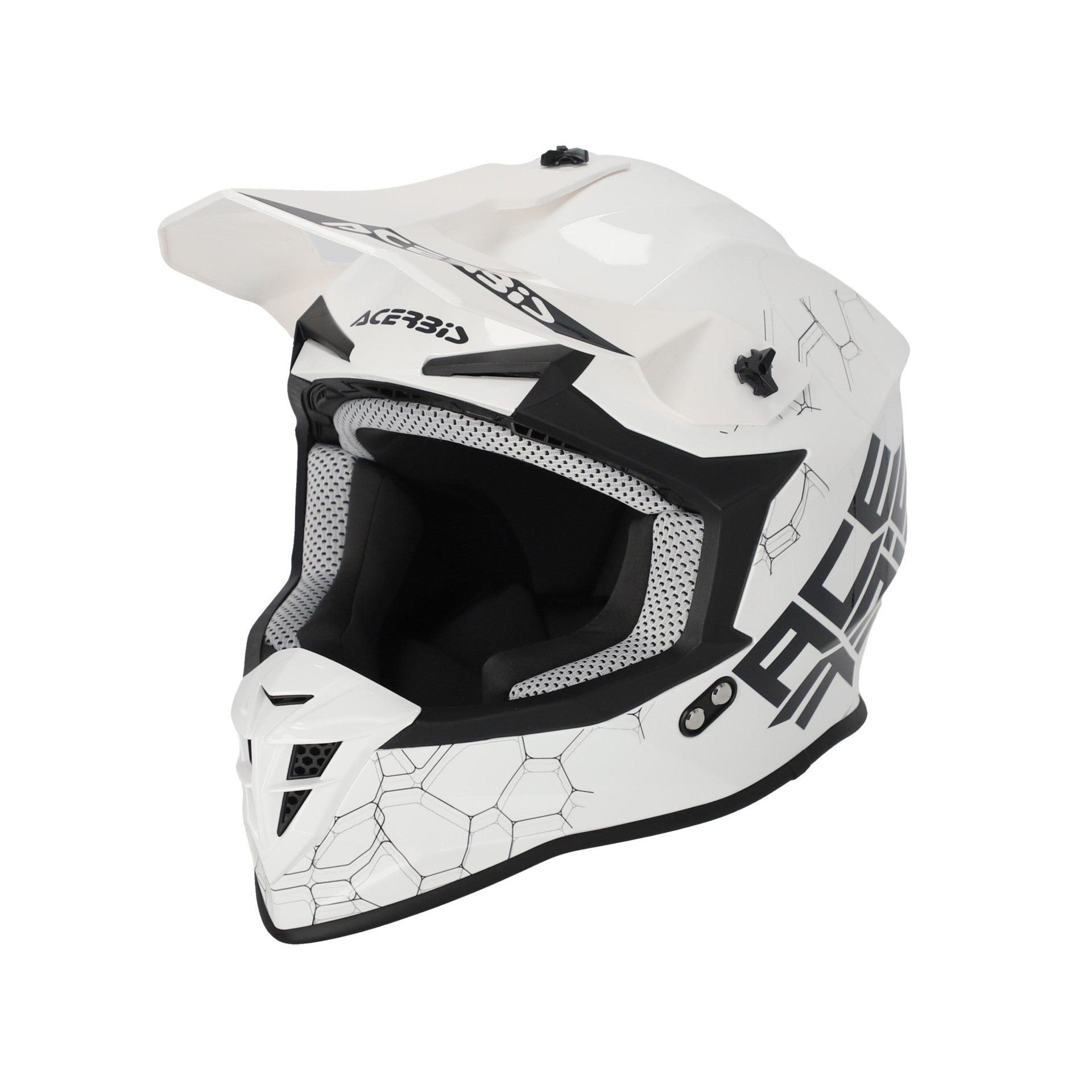 Casco Moto Cross ACERBIS LINEAR 2206 Bianco
