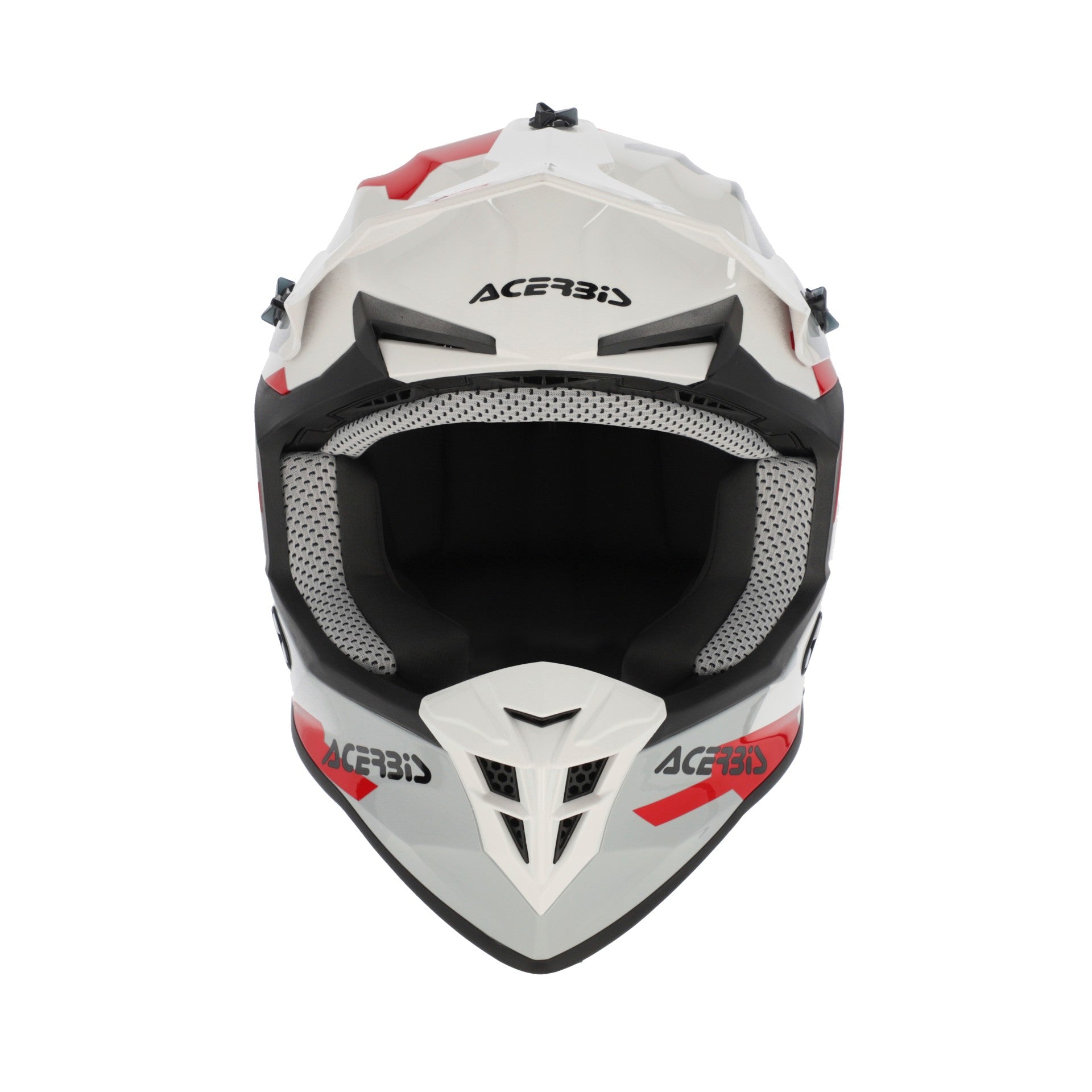 Casco Moto Cross ACERBIS LINEAR 2206 Bianco Grigio