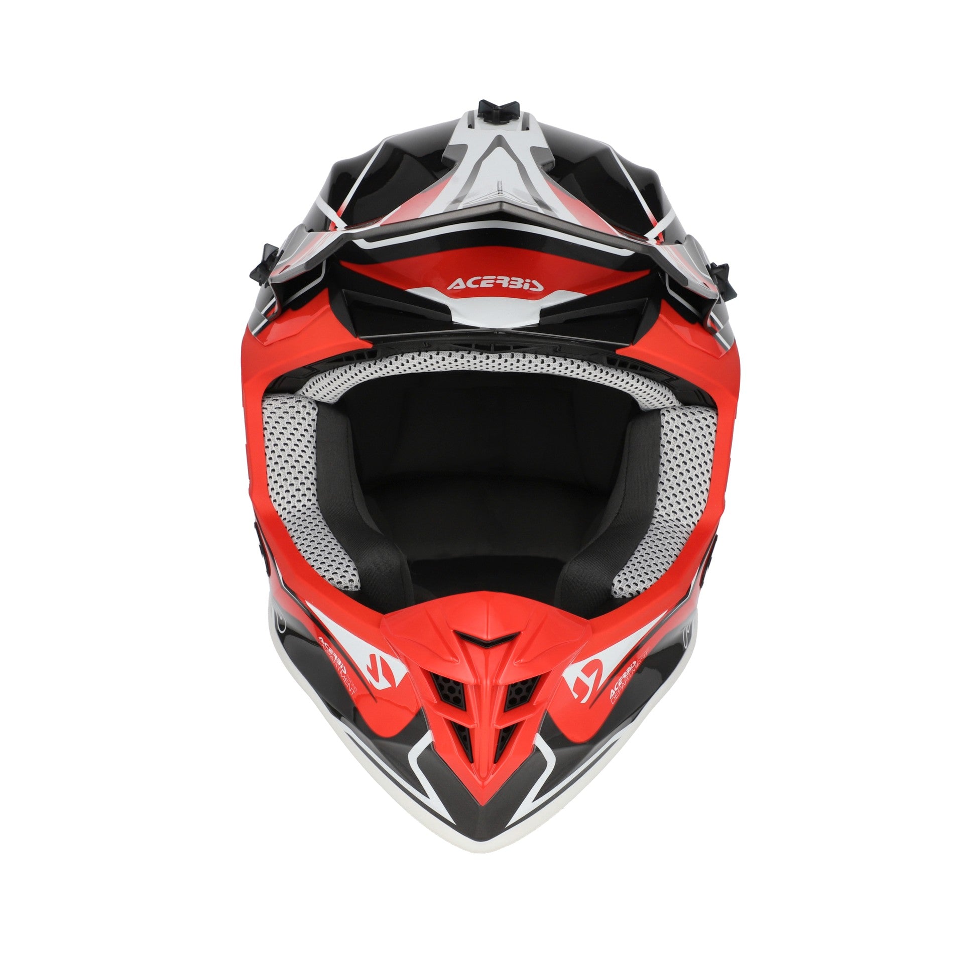 Casco Moto Cross ACERBIS LINEAR 2206 Grigio Rosso