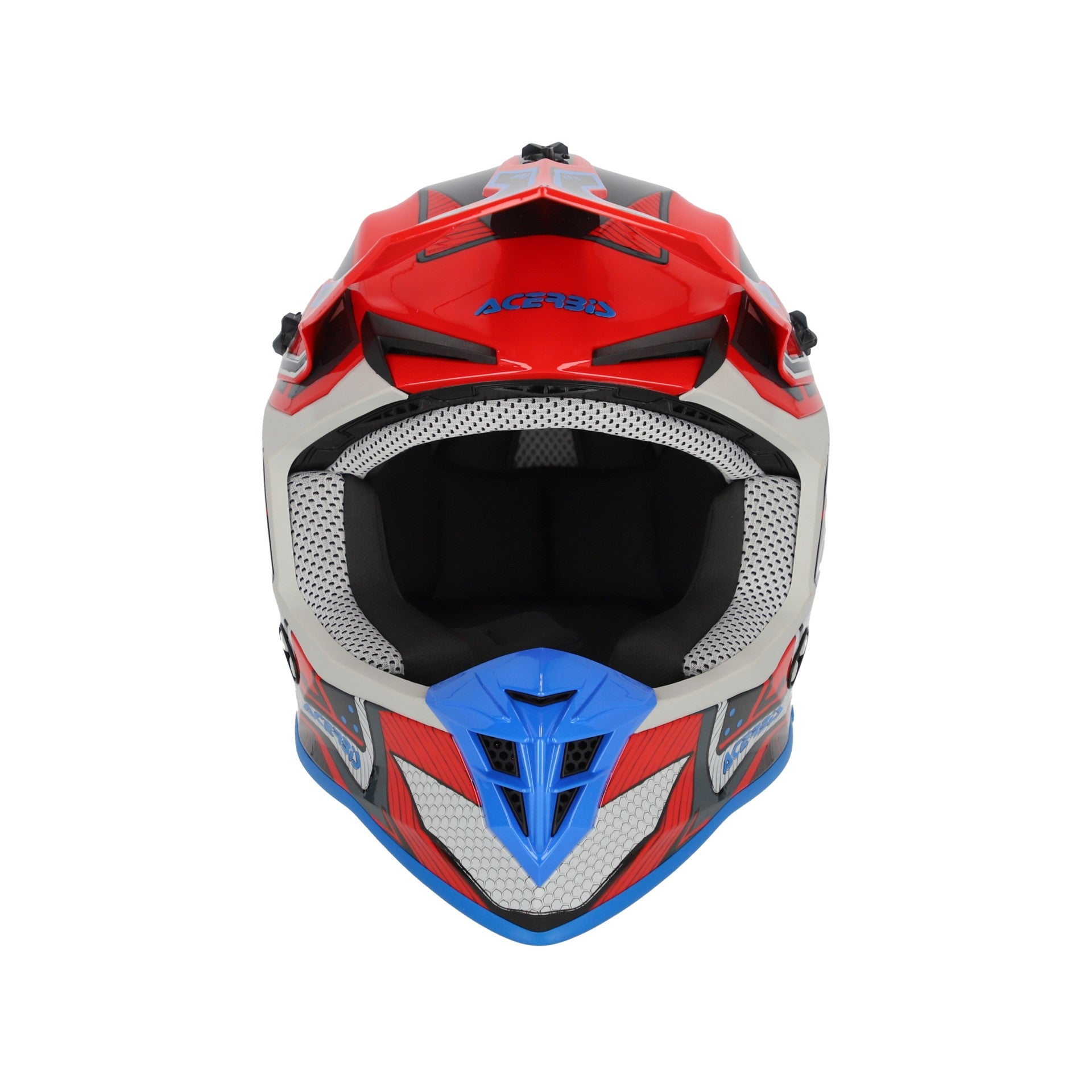 Casco Moto Cross ACERBIS LINEAR 2206 Rosso Blu