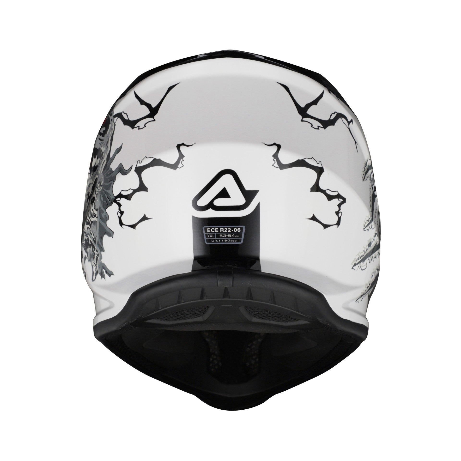 Casco Moto Cross Bimbo ACERBIS PROFILE JUNIOR Bianco Nero