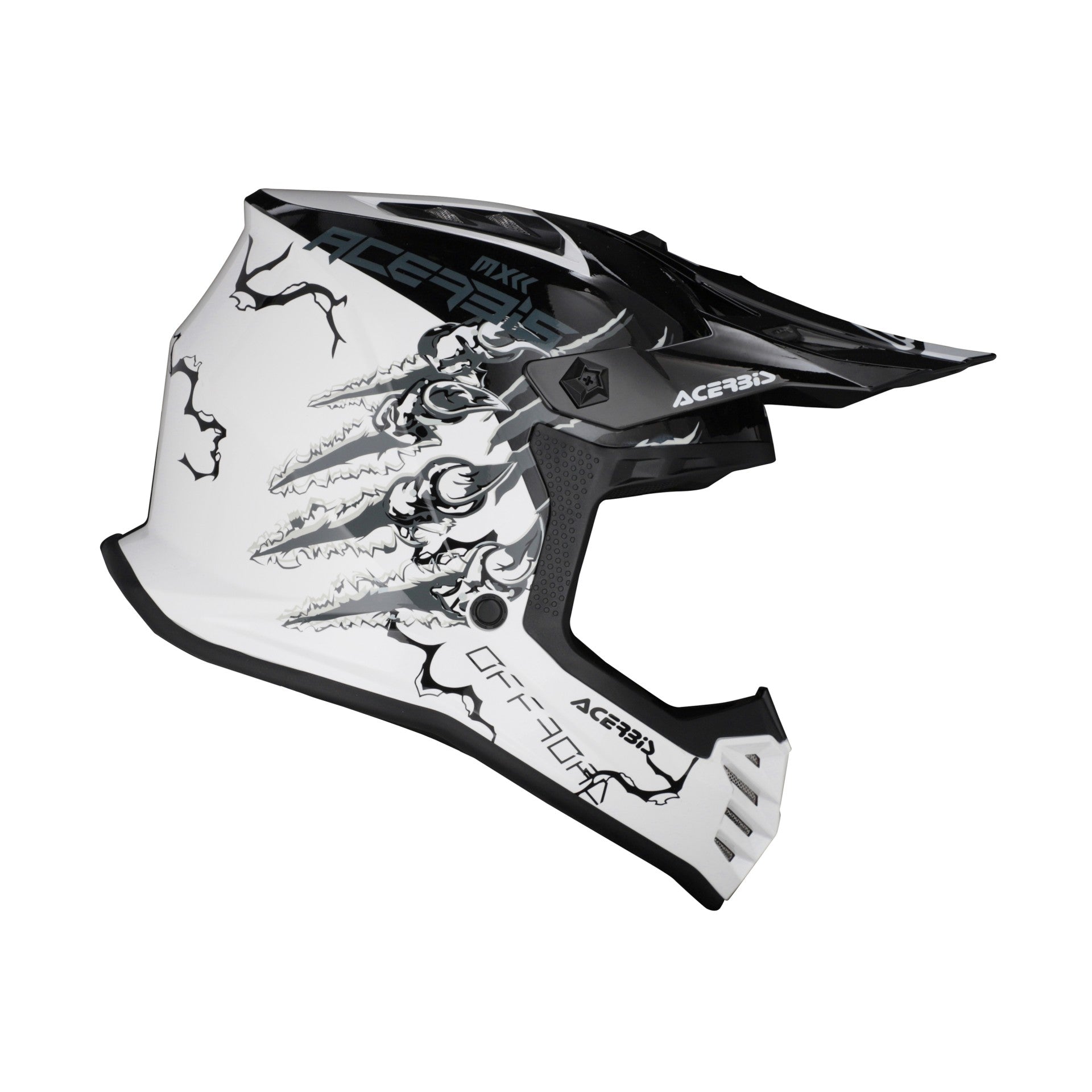 Casco Moto Cross Bimbo ACERBIS PROFILE JUNIOR Bianco Nero