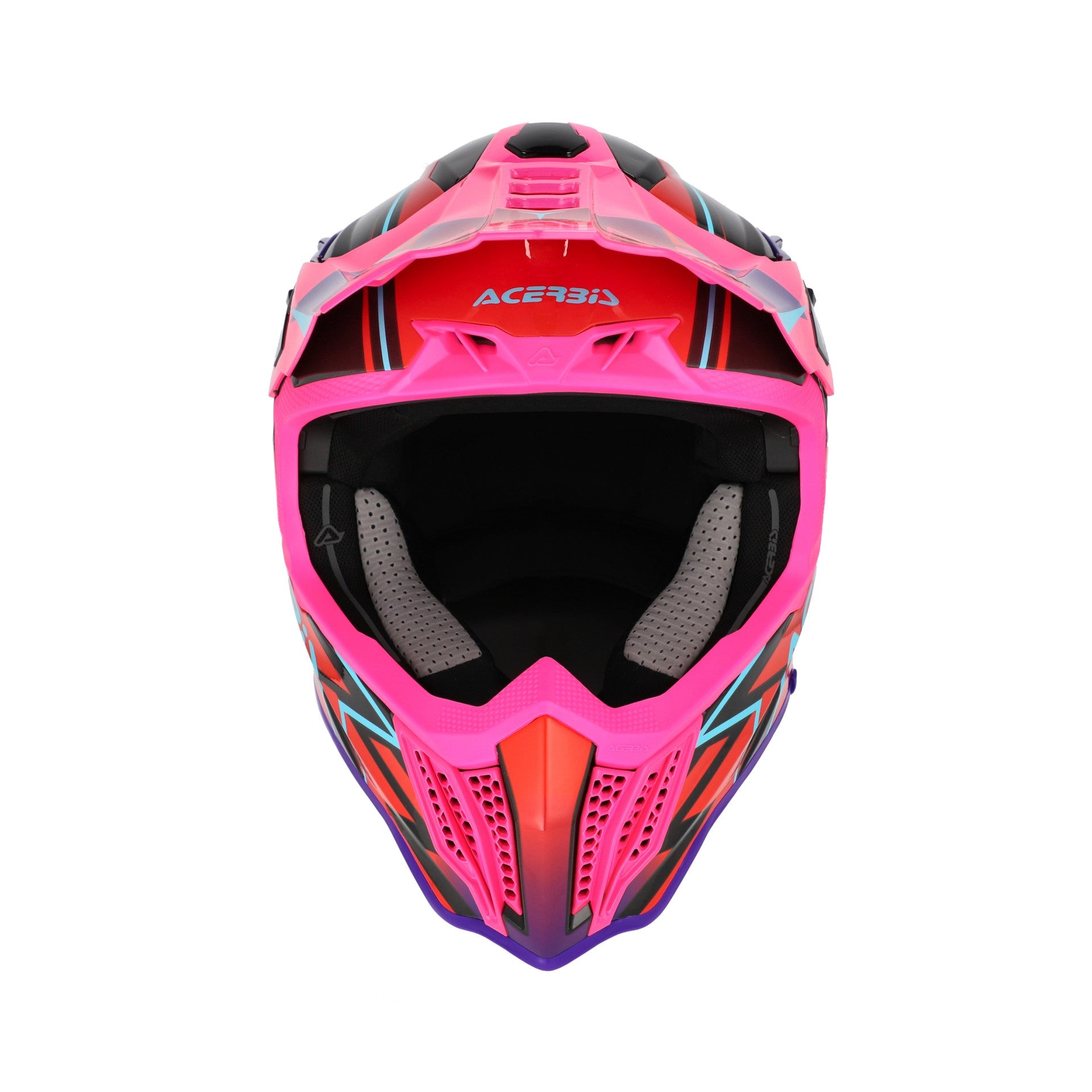 Casco Moto Cross Integrale ACERBIS AIRSTRIKE-X Black Pink