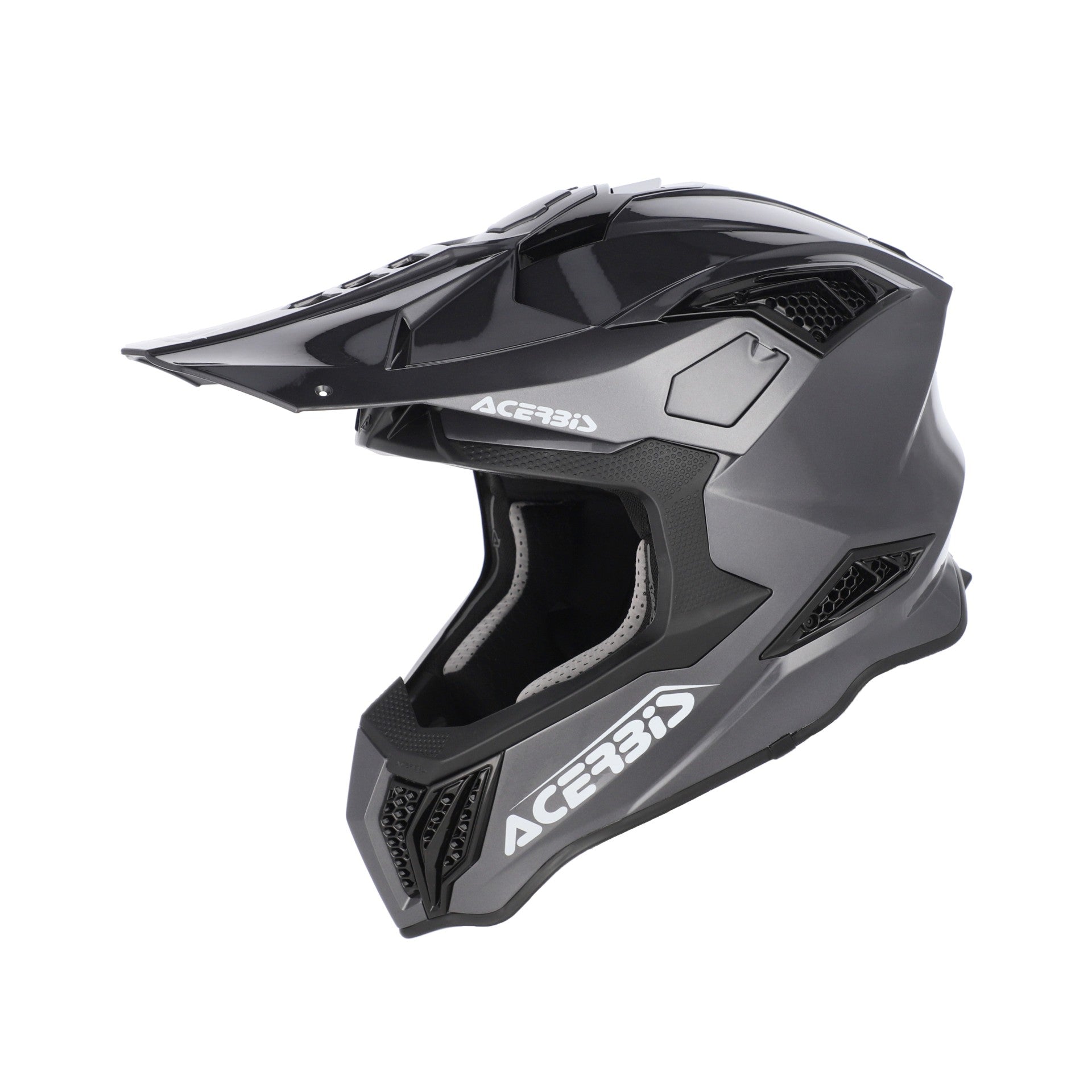 Casco Moto Cross Integrale ACERBIS AIRSTRIKE-X Grigio
