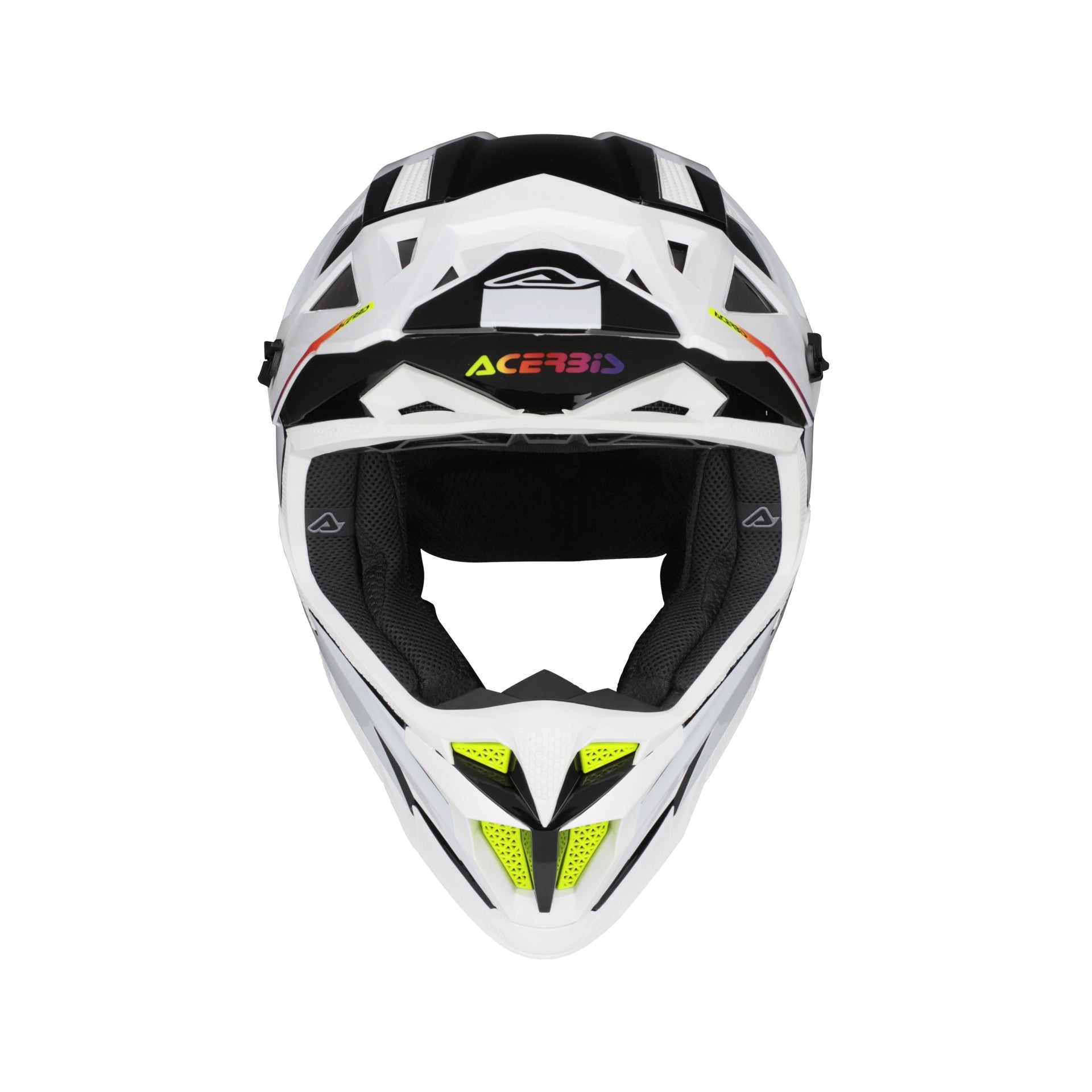 Casco Moto Cross Integrale ACERBIS T711 Bianco Nero