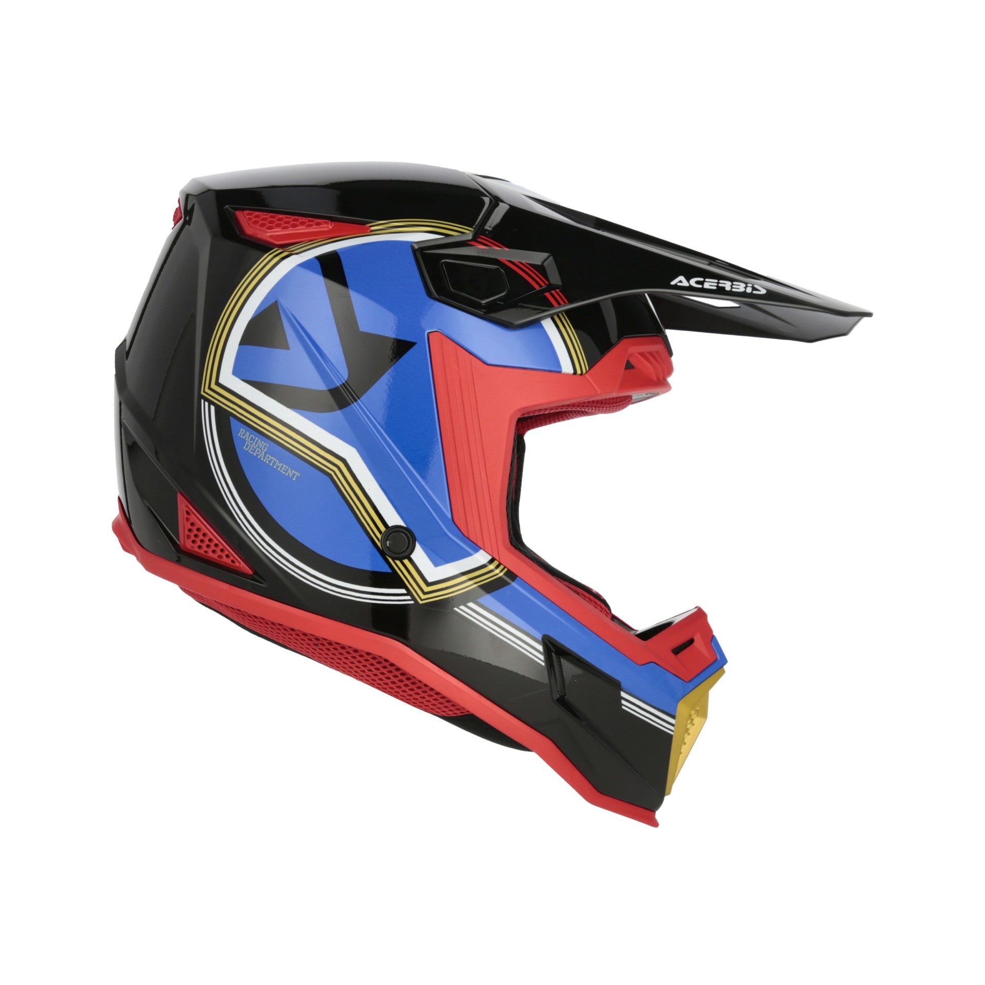 Casco Moto Cross Integrale ACERBIS WHOOPS Nero Blu