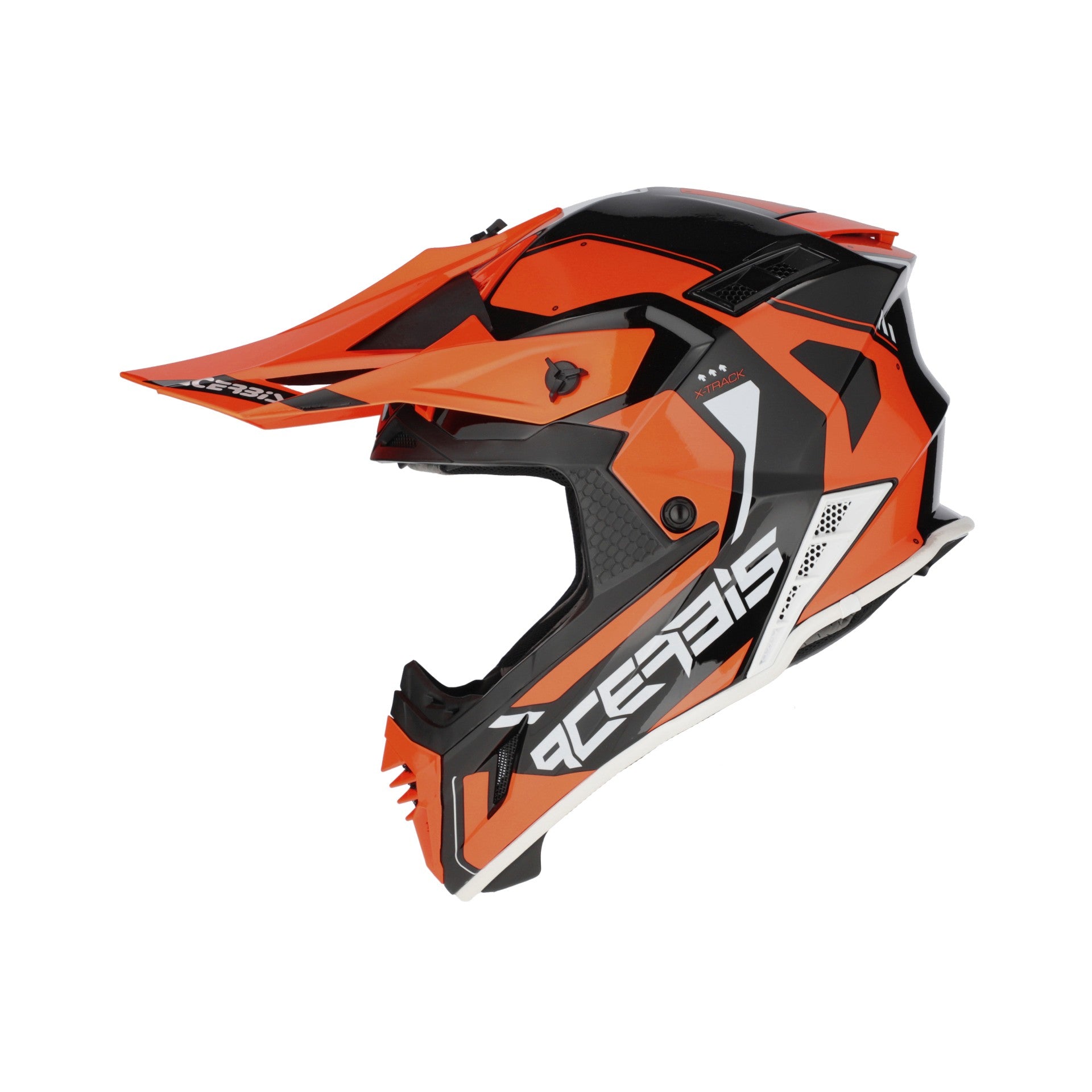 Casco Moto Cross Integrale ACERBIS X-TRACK 2206 Arancio Nero