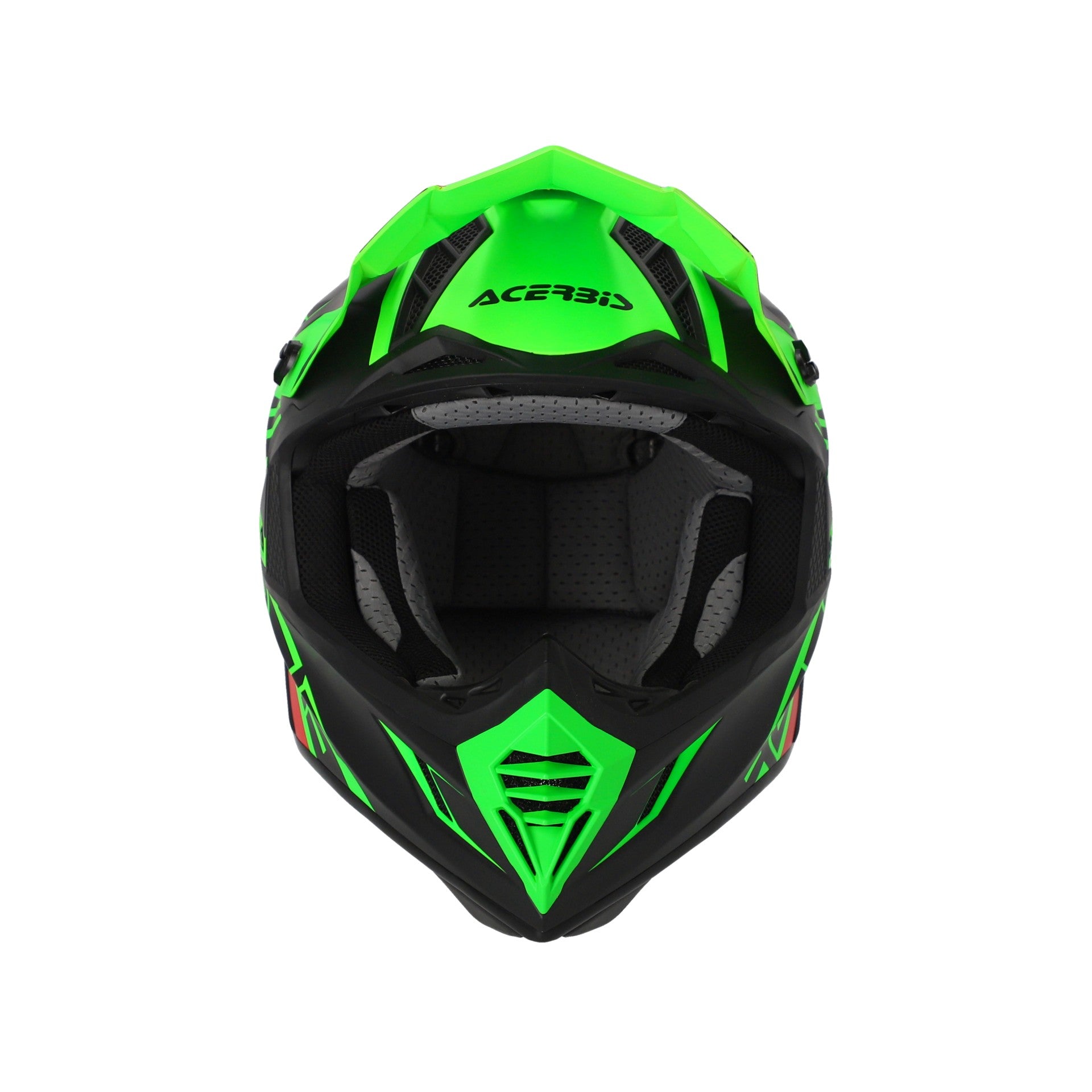 Casco Moto Cross Integrale ACERBIS X-TRACK 2206 Verde Fluo Nero
