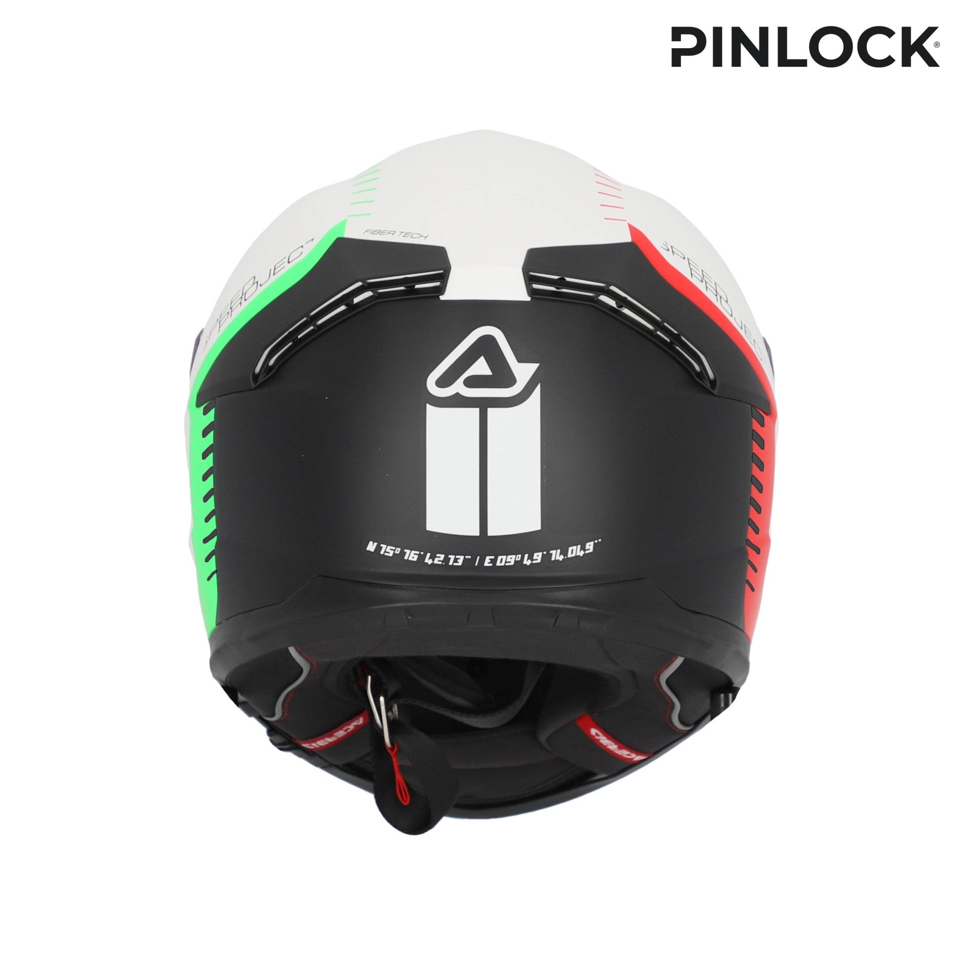 Casco Moto Integrale ACERBIS KRAPON 2206 Bianco Nero 2