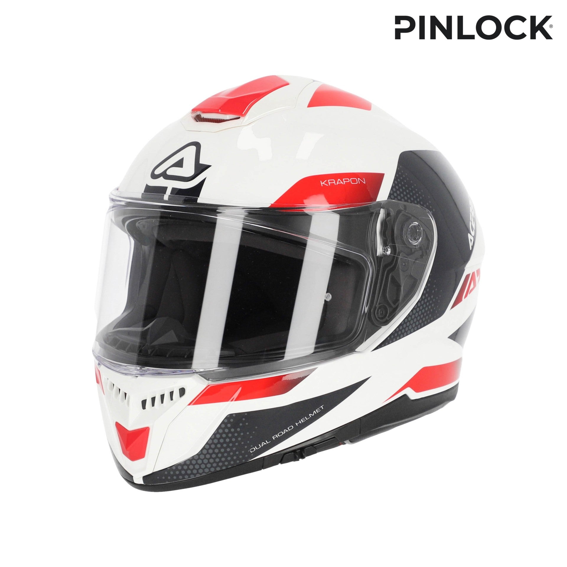 Casco Moto Integrale ACERBIS KRAPON 2206 Bianco Rosso