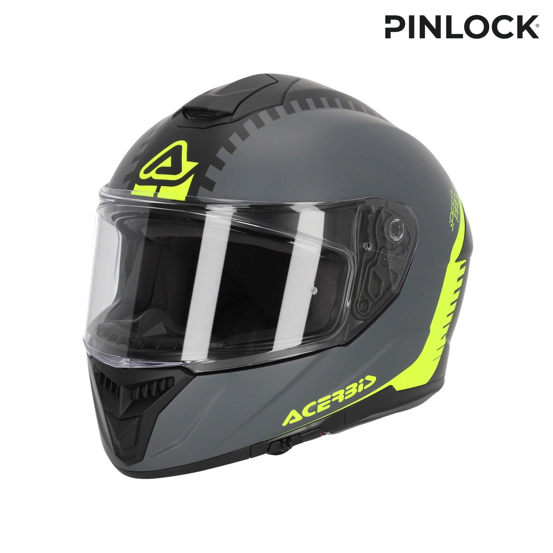 Casco Moto Integrale ACERBIS KRAPON 2206 Grigio Giallo