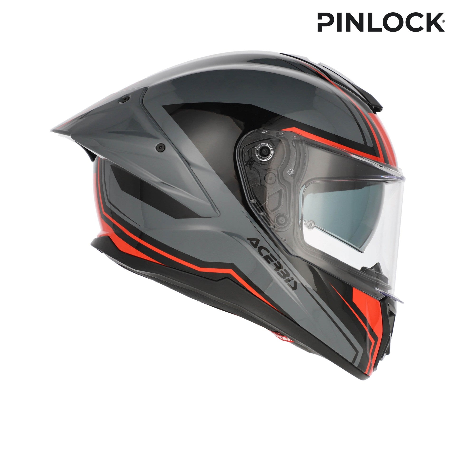 Casco Moto Integrale ACERBIS TARMAK-X Grigio Rosso