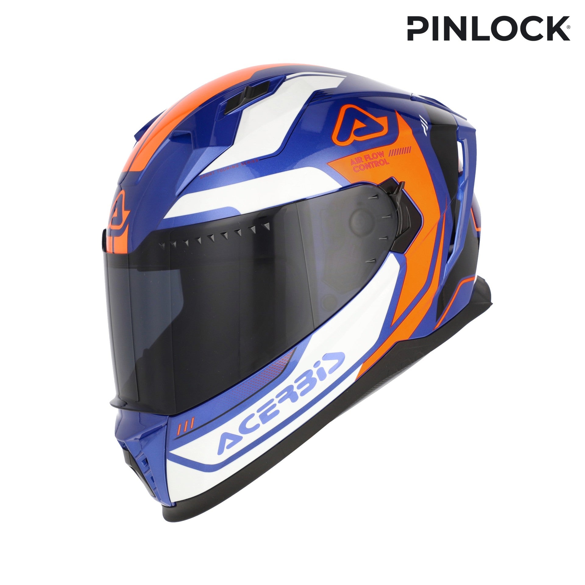 Casco Moto Integrale ACERBIS X-WAY Graphic Arancio Blu